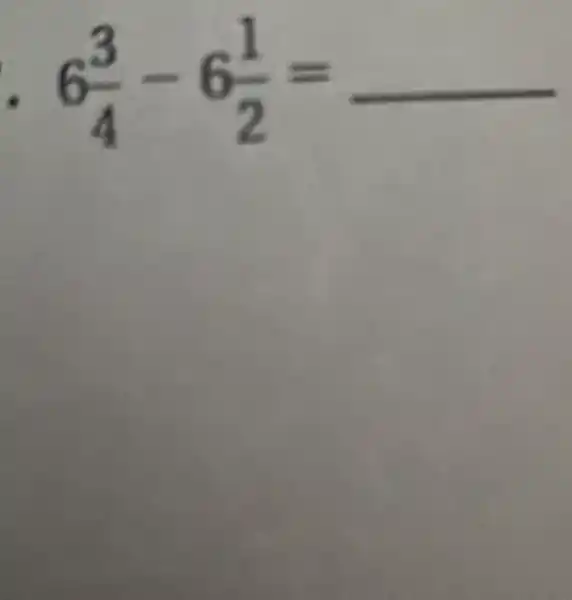 6(3)/(4)-6(1)/(2)=underline ( )